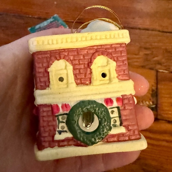 Set of 2 Vintage Badcock Bell Ornaments Old Mill & Post Office in Original Boxes - Picture 14 of 16